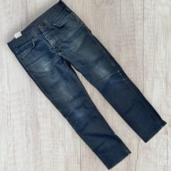 Rare LEVIS 511 Coated Black Label Blank Tab Dark Denim Stretch Jeans Men 31 x 30 - Picture 2 of 5